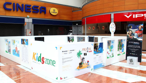 Kids Zoneko esparrua irekita larunbat eguerdietan