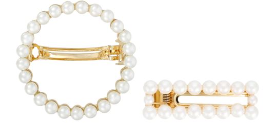 horquillas con perlas