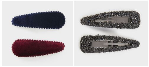 Pinzas con purpurina