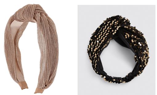 Turbante con lentejuelas