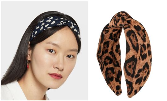 Turbante con estampado animal